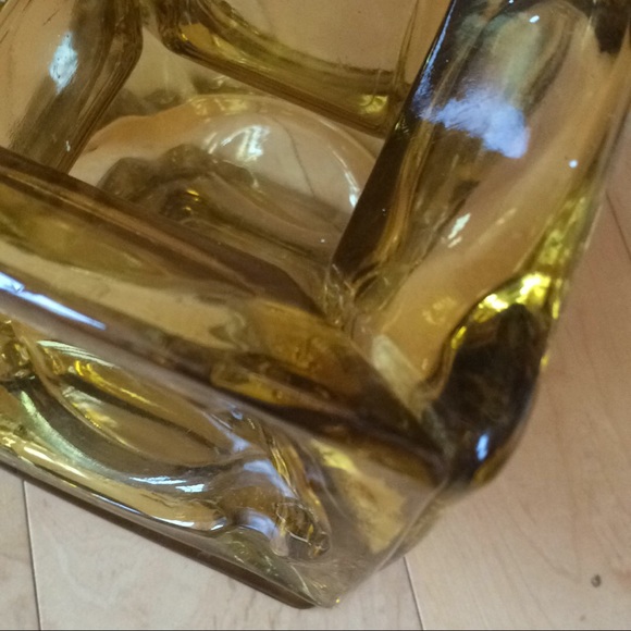 Hurricane Amber RARE 60s/70s Lantern VINTAGE Lamp - Picture 4 of 4